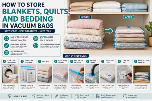 How to Store Blankets, Quilts, and Bedding in Vacuum Bags