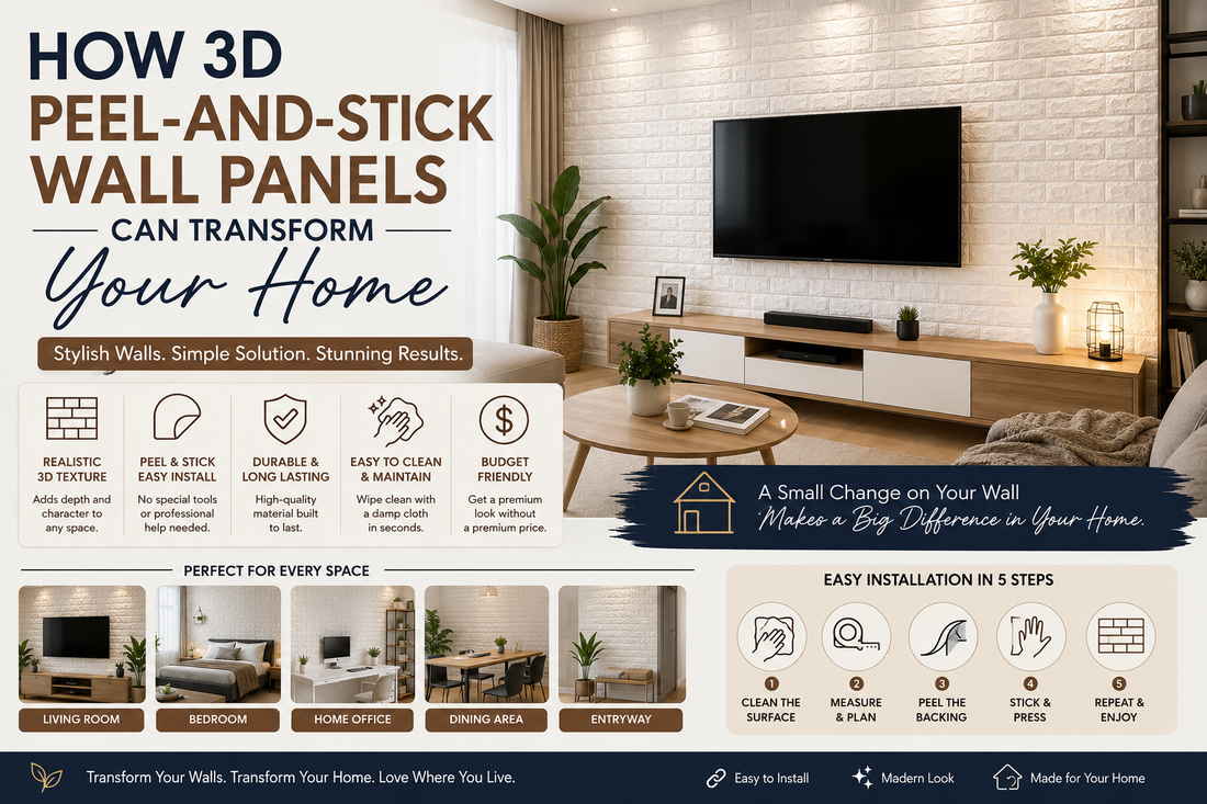 How 3D Peel-and-Stick Wall Panels Can Transform Your Home
