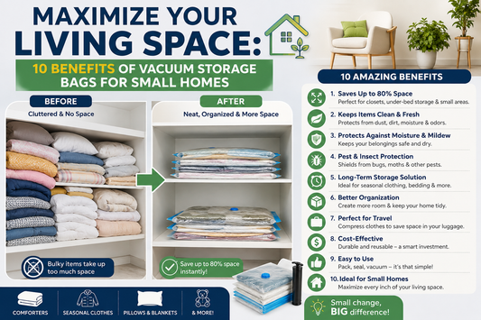 Maximize Your Living Space: 10 Benefits of Vacuum Storage Bags for Small Homes