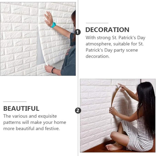 3D BrickWall Sticker