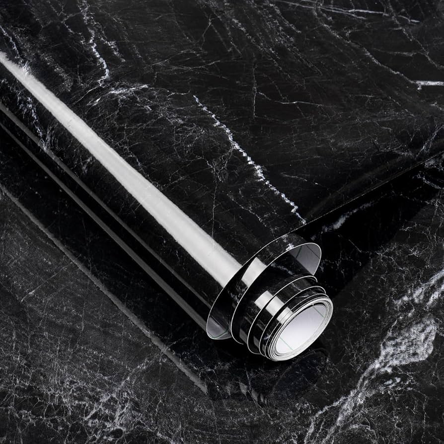 Black Marble Peel-and-Stick Sheet
