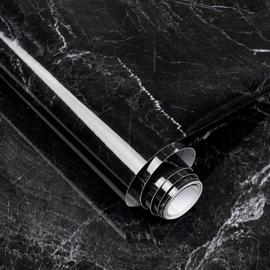Black Marble Peel-and-Stick Sheet